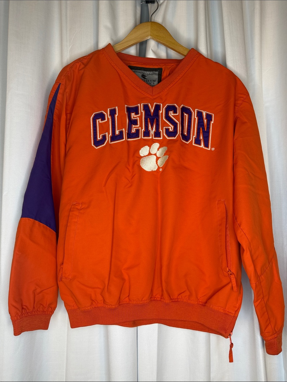 Colosseum Orange V-Neck Athletic Top
